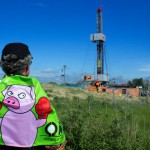 Protest gegen Fracking-Testfeld in Saal (Mecklenburg-Vorpommern)