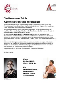 Kolonialismus Flyer