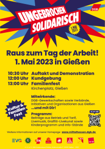 Plakat A1 - 1. Mai Gießen