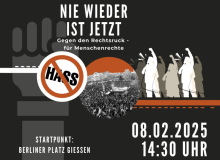 Nie wieder ist jetzt! Gegen den Rechtsruck - für Menschenrechte @ Berliner Platz